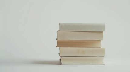 Fototapeta premium A single vertical four books pile UHd wallpaper