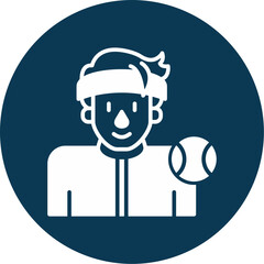 Tennis Player Icon