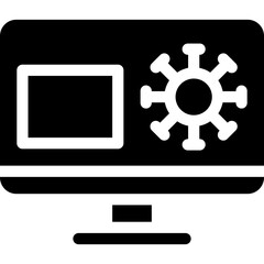 screen, tv, Coronavirus, deceises, news, press Icon