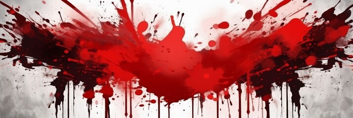 red paint splatter on white background, red ink splash on white , blood splash,  red paint splash,Red blood splatter stain