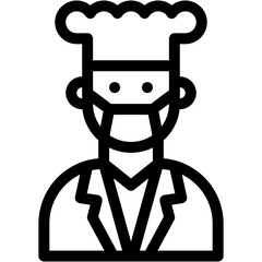 chef, professional, service, hotel, cook Icon