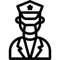 guard, Police man, military, police, occupation Icon
