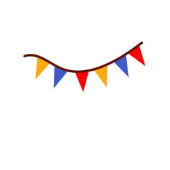 Rainbow Bunting Flag