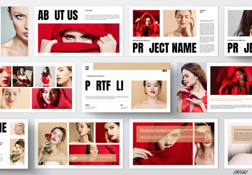 Portfolio Presentation Template Design Layout