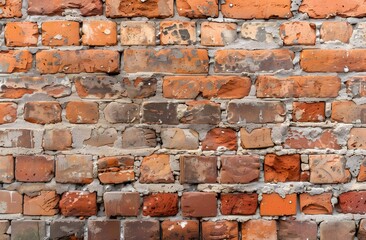 Red Brick Wall with Copy Space for Design and Wallpaper