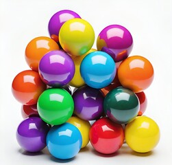 balloons isolated on white, color, red, plastic, green, yellow, blue, fun, sweet, toy, play, orange, round, easter, game, playground, colored, sphere, abstract, colour, food, child, bright