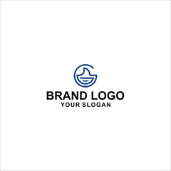 Obraz premium Latter G shark logo vector illustration