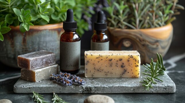 Two Soaps on Table
