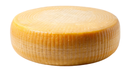 Isolated wheel cheese on a white background form a classic cheese