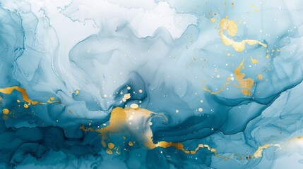 Ink abstract gold paint background art watercolor stone water luxury liquid texture marble.