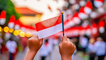 Indonesian citizens celebrated independence with great enthusiasm