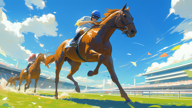 競走馬とジョッキー