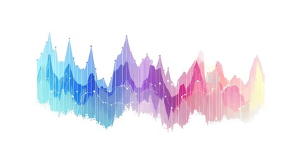 Obraz premium Graph illustrating market index changes