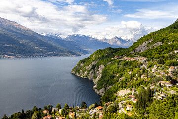 Lago di Como - Varenna, jezioro Como, widok na Varenna © Marcin