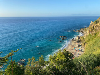 View of a beach in Calabria, Italy.