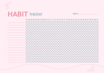 A printable habit tracker to stay motivated while adopting new habits.
