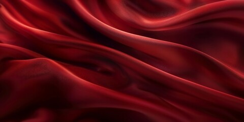 Fototapeta premium Red silk background, red silk satin luxury cloth texture fabric,Anniversary, Christmas, wedding, valentine,banner