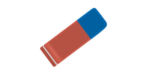 Isometric Icon Design Of Eraser in Trendy Style, Rubber Eraser Vector Illustration.	