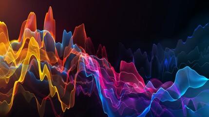 Obraz premium Graph with market index changes