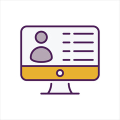 Digital Assistant Icon editable stock vector icon