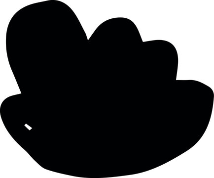 dessin de buisson abstrait en encre noire