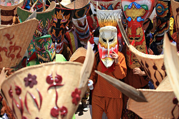 Ghost Festival (Phi Ta Khon) held in Dan Sai, Loei province, Isan, Thailand 