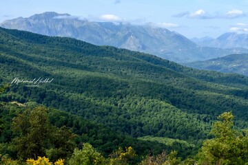 Naklejka premium Scenic view from Taza national park in jijel, Algeria