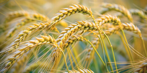 Ripe Barley Ears. Detailed close-up of ripe barley ears in a field, showcasing their natural beauty and agricultural significance.