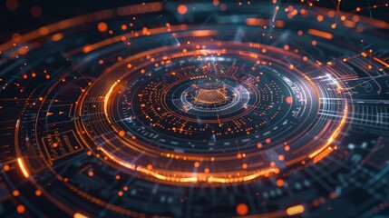 Obraz premium A circular flowchart showcasing the cyclical and interconnected nature of DAO operations.