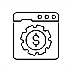 Money Management Icon editable stock vector icon