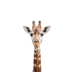 Obraz premium Giraffe isolated on white background