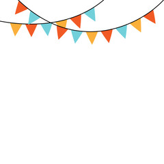 Obraz premium Bunting Flag Decoration