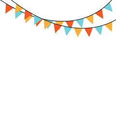 Obraz premium Bunting Flag Decoration