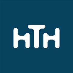 Letter HTH logotype design vector