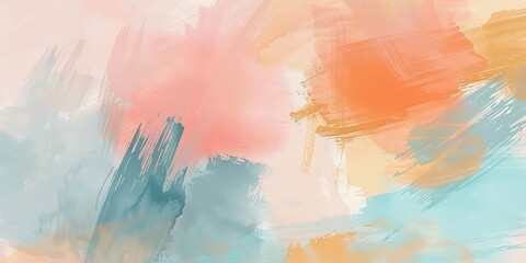 Soft pastel abstract brushstroke background with gentle hues and fluid textures
