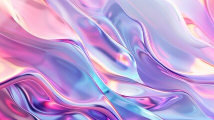 Obraz premium Background with abstract holographic 3D liquid shapes