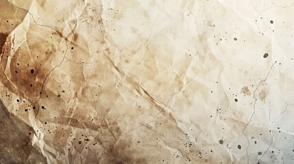 Fototapeta premium Background with distressed vintage stains and ink spatter and faded white shabby center, elegant antique beige colour