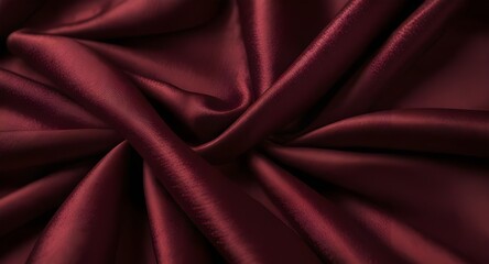 Obraz premium a sumptuous burgundy silk texture creates an elegant and luxurious background perfectly suited for fashion beauty and romantic design concepts luxury love and rich fabric