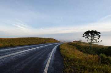 road in the countryside