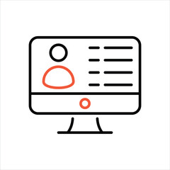 Digital Assistant Icon editable stock vector icon