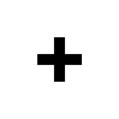 Obraz premium Plus icon with simple and modern design 
