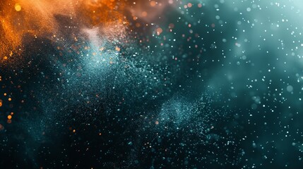 Obraz premium Grassy texture background design for a poster banner landing page as a backdrop with a teal orange black color gradient