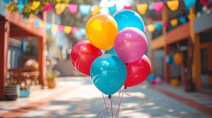 festive family day, colorful balloons and festive dcor add to the joy of family day, making it a lively and memorable event