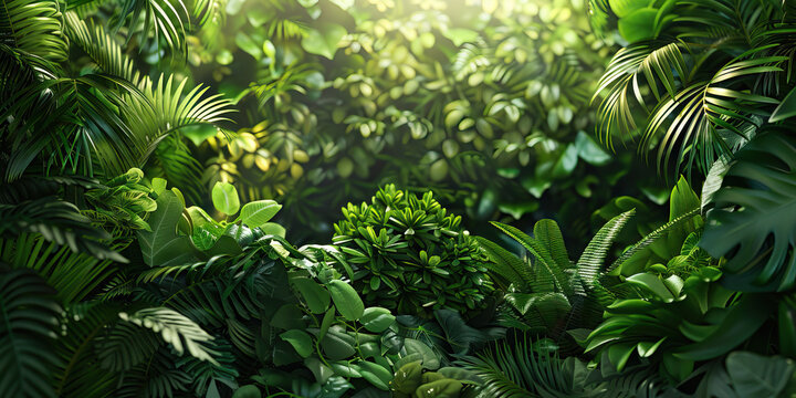 Oasis of Tranquility: Greenery and serene scenery harmoniously blend to form a peaceful haven within the home