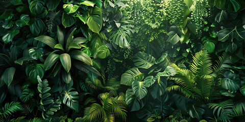 Oasis of Tranquility: Greenery and serene scenery harmoniously blend to form a peaceful haven within the home