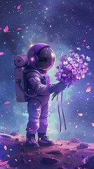 Astronaut Navigating the Boundless Wonders of the Cosmic Expanse