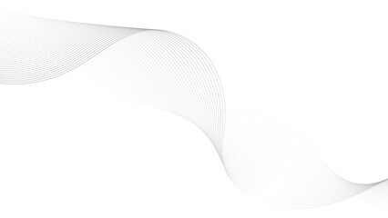 Gray and white abstract background with flowing particles. Digital future technology concept. Abstract white paper wave background and abstract gradient and white wave curve lines.	