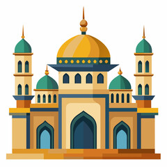 Mosque  vector illustration on white background 