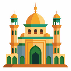 Mosque  vector illustration on white background 