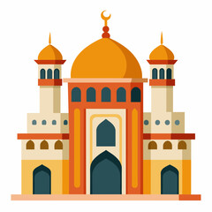Mosque  vector illustration on white background 